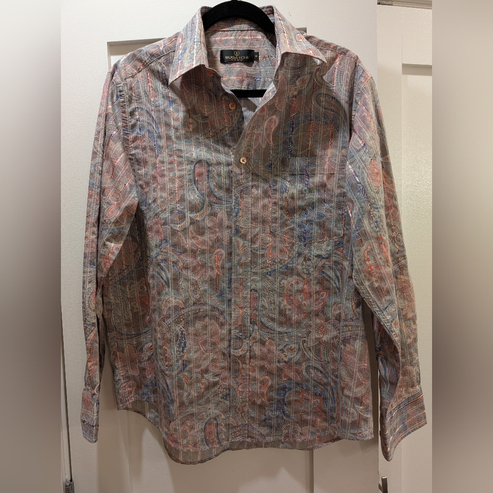 Bugatchi Uomo Men's Dress Shirt,M
